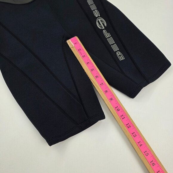 Deep See Mens S Black Short Sleeve Wetsuit Neoprene Surf Swim Diving Suit - Picture 14 of 16